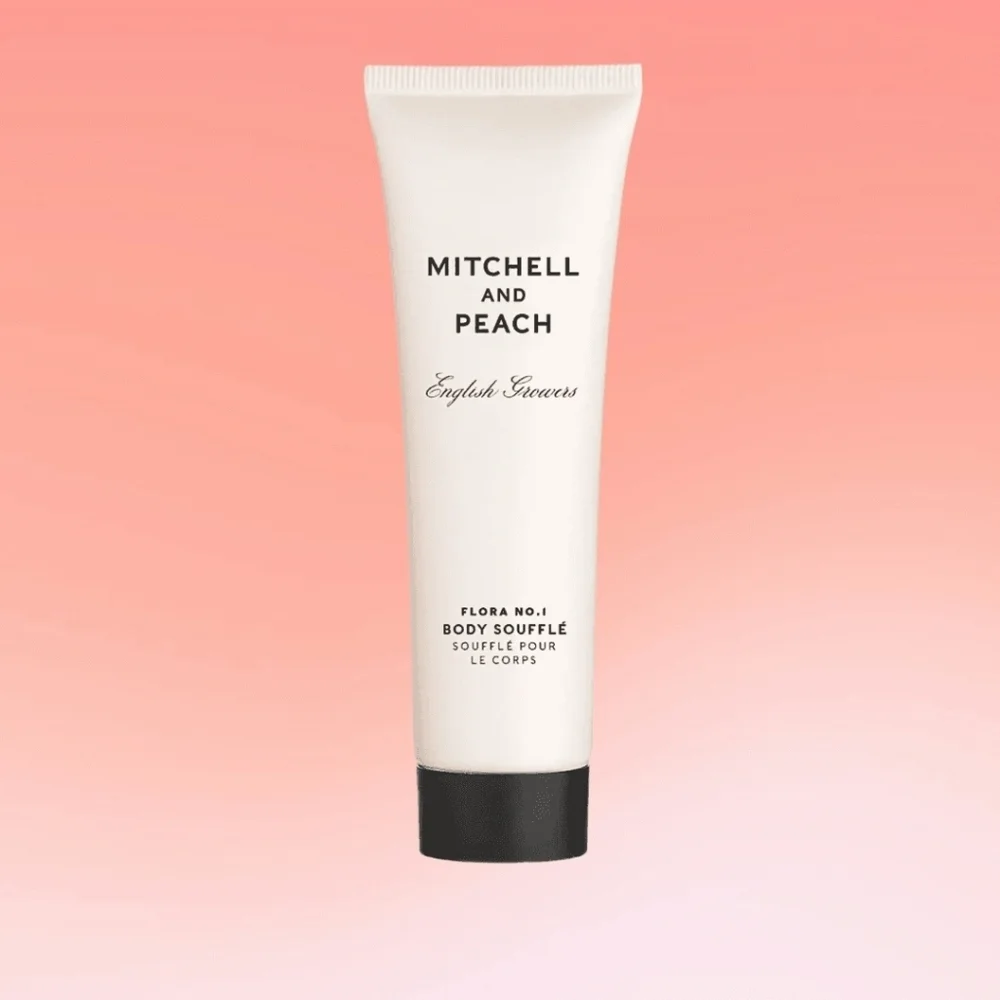 Mitchell and Peach Body Soufflé - White Tube with Black Cap